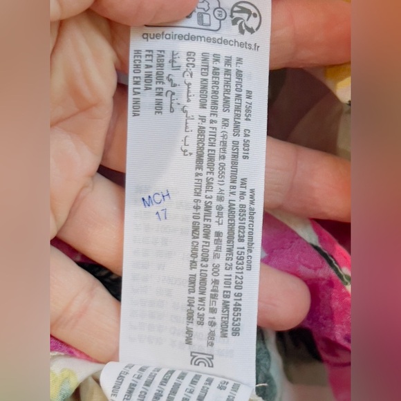 Abercrombie & Fitch colorful flower print maxi dress NWT - Picture 6 of 16